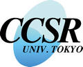 気候システム研究センターのロゴマーク<br />［1996年から使用．片桐秀一郎氏デザイン］ Photo05