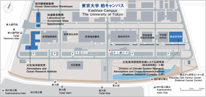 キャンパス内の配置