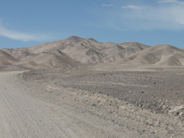 南米・チリ、アタカマ砂漠の露頭